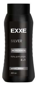 EXXE MEN Мужской гель для душа 2в1 "Экстрасвежесть" SILVER, 400 мл 4620739983489