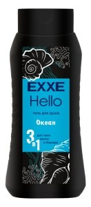 EXXE Гель для душа   Hello МУЖ . 3в1 "Океан", 400 мл 4620739986206