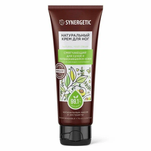 Крем для ног Synergetic Смягчающий для сухой и потрескавшейся кожи, натуральный 4607971454779