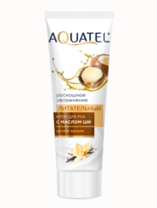 ВЕСНА Крем для рук AQUATEL с маслом Ши "Питательный", туба 75 мл 4601313021582