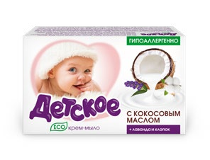 ЭКО ТМ "Детское" кокос, лаванда, хлопок 90г 4601313020196