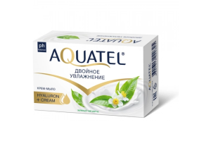 Aquatel Крем-мыло твердое  зеленый чай матча, 90 г в пачке 4601313020356