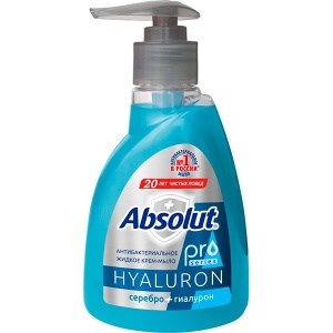 Жидкое мыло ABSOLUT PRO серебро + гиалурон 250 мл 4601313017790