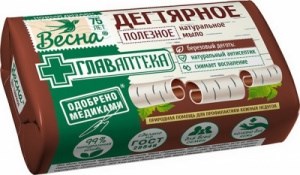 ВЕСНА Главаптека Дегтярное 90 г мыло 4601313000426