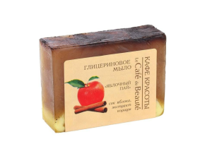 КАФЕ КРАСОТЫ le Cafe de Beaute Мыло глицериновое Яблочный пай 100гр 4620762082876