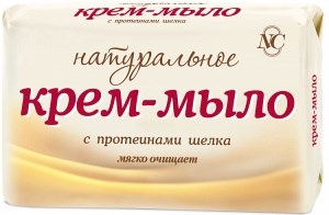 Крем-мыло Невская Косметика Натуральное с протеинами шёлка 90 г 4600697102016