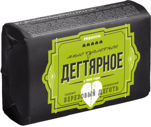 Туалетное мыло Аист Дегтярное 140 г 4600905003807