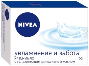Крем мыло Nivea Увлажнение и забота 100 г 4005808250776