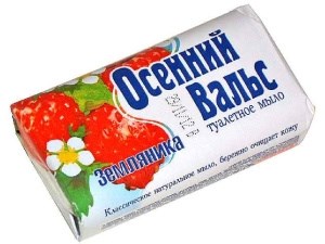Туалетное мыло Осенний Вальс Земляника 75 г 4604049011551