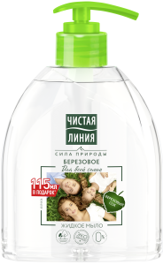Жидкое мыло Чистая линия Для всей семьи Березовое 520 мл 4600702094008