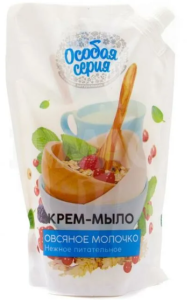 Жидкое крем-мыло Особая серия Овсяное молочко Дой-пак 500 мл 4640011150620