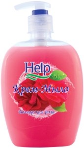 Жидкое мыло Help с дозатором Болгарская роза 500 мл 4605845001449