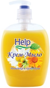 Жидкое мыло Help с дозатором Ромашка 500 мл 4605845001456