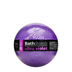 Бурлящий шар для ванны с шиммером FABRIK Ultra Violet, 120 г 4631154085979