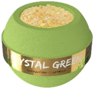Бурлящий шар для ванной FABRIKCrystal Green  210гр 4640240070010