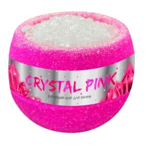 Бурлящий шар для ванной FABRIK Crystal Pink  210гр 4610214369990