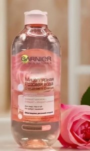 GARNIER   Мицелл Розовая вода Очищ+Сиян 3600542326810