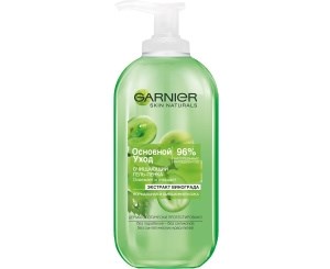Гель-пенка для умывания Garnier Skin Naturals Основной уход Экстракт винограда, 200мл 3600542562508