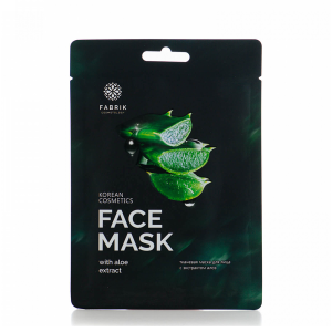 Маска  для лица тканевая FABRIK с экстрактом алоэ FACE MASK 30гр 4631154080431
