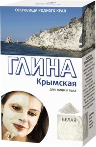 Глина белая Крымская для лица и тела 100 г 4607051793491