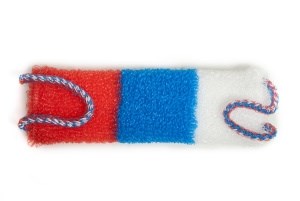 Мочалка для тела Extreme Fresh массажная Российский флаг 4602009342233