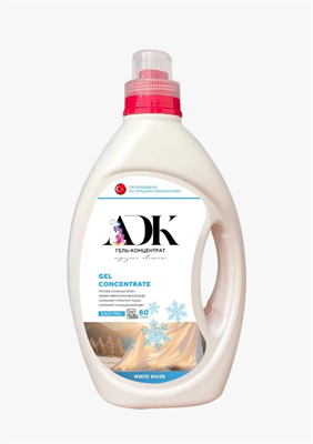 ADK Жидкий стиральный порошок  БЕЛОГО БЕЛЬЯ "Морозная свежесть" 2750мл*4шт ББ01690