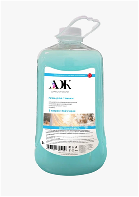 ADK Жидкий стиральный порошок  БЕЛОГО БЕЛЬЯ "Морозная свежесть" 5 л*2шт ББ01698