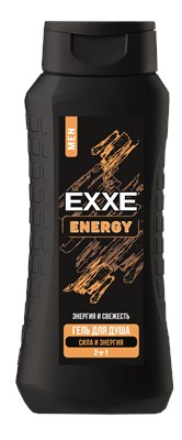 EXXE MEN Мужской гель для душа 2в1 ENERGY "Сила и энергия", 400 мл (новый дизайн) С0008481