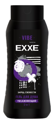 EXXE MEN Мужской гель для душа 2в1 "Увлажняющий" VIBE, 400 мл  (12) NEW С0007854