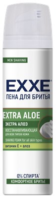 EXXE Пена для бритья EXTRA ALOE (восстанавливающая), 200 мл С0008019