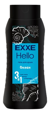 EXXE Hello Мужской гель для душа 3в1 "Океан", 400 мл С0008286