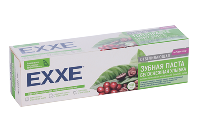 EXXE Зубная паста отбеливающая "Белоснежная улыбка", 100 г (24) С0008164