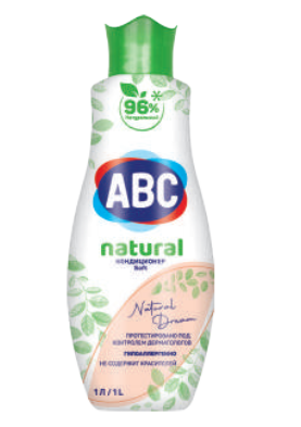 Кондиционер для белья натуральный ABC Мечты природы 1 LT x 12 ББ02110