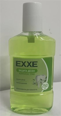 EXXE Ополаскиватель полости рта "Защита десен" (зеленый), 250 мл (12) С0007862