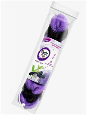 Emily style PREMIUM by Fresh idea мочалка для тела КОСИЧКА (нейлоновая сетка, УВЕЛИЧЕННЫЙ РАЗМЕР И В С0006358