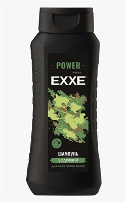 EXXE MEN Мужской шампунь "Бодрящий" POWER, 400 мл  (12) NEW С0007850