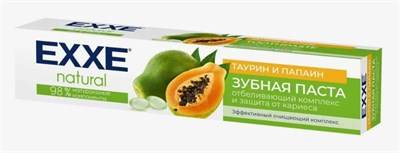 Зубная паста EXXE natural "Таурин и папаин", 75 мл С0007339