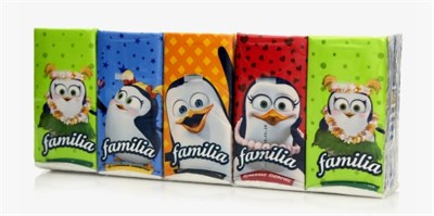 Нос.платки FAMILIA 3сл/10*10/24бл. в уп ББ02184