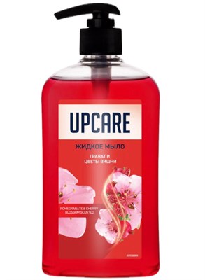 UPCARE ЖИДКОЕ МЫЛО ГРАНАТ И ВИШНЕВЫЙ ЦВЕТ 400МЛ*12 ББ02076