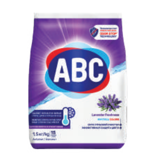 Порошок для стирки белья АВС Лаванда 1.5KG * 12 ББ00172