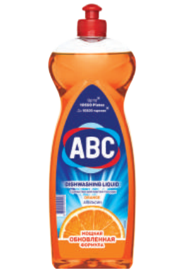 Жидкость для мытья посуды ABC Апельсин 750 GR*20 ББ01196