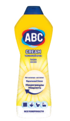 Крем чистящий для газовых плит ABC Лимон 750 ML*20 ББ01219