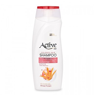 ACTIVE ИРАН / Шампунь для окрашенных волос CARE & BEAUTY. С кератином и пшеничным протеином, 350 мл ББ01310