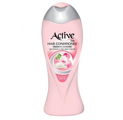 ACTIVE ИРАН / Кондиционер для нормальных волос Экстракты розового ириса и протеинов шелка" 400мл *12 ББ01381