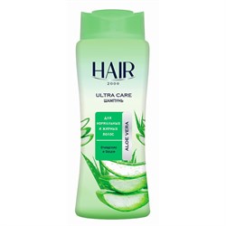 Шампунь ультра уход Марки HAIR для нормальных и жирных волос АЛОЭ 600 ml x 12 ББ01181 - фото 14289