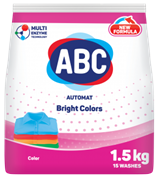 Порошок для стирки белья ABC цветной 1.5KG x 12 ББ01070 - фото 15123