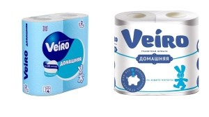 Туалетная бумага Veiro Домашняя Белая 2 слоя 4 рулона 4607075798472