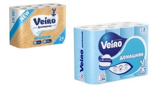 Туалетная бумага Veiro 2 слоя Домашняя Белая, 24шт 4670024934856