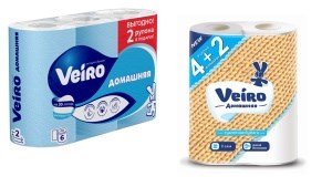 Туалетная бумага Veiro Домашняя Белая 2 слоя 6 рулонов 4670024934528