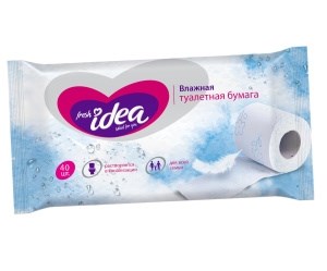 Туалетная бумага влажная Fresh idea 40 штук 4620739975224